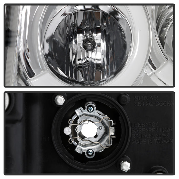 Spyder Auto 5086112 Light Bar Projector Headlights; Chrome; - Truck Part Superstore