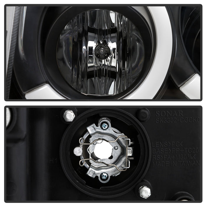 Spyder Auto 5086129 Light Bar Projector Headlights; Black; - Truck Part Superstore