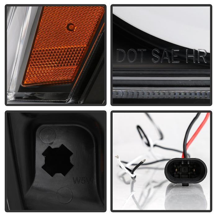 Spyder Auto 5086129 Light Bar Projector Headlights; Black; - Truck Part Superstore