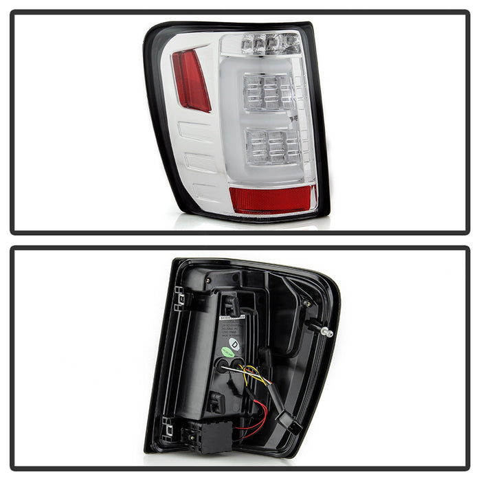 Spyder Auto 5086136 Light Bar LED Tail Lights; Version 3; Chrome; - Truck Part Superstore