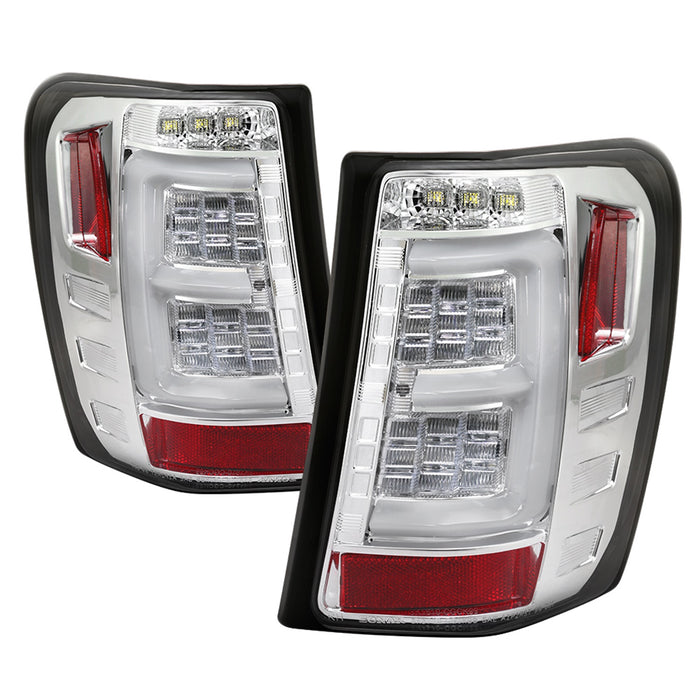 Spyder Auto 5086136 Light Bar LED Tail Lights; Version 3; Chrome; - Truck Part Superstore
