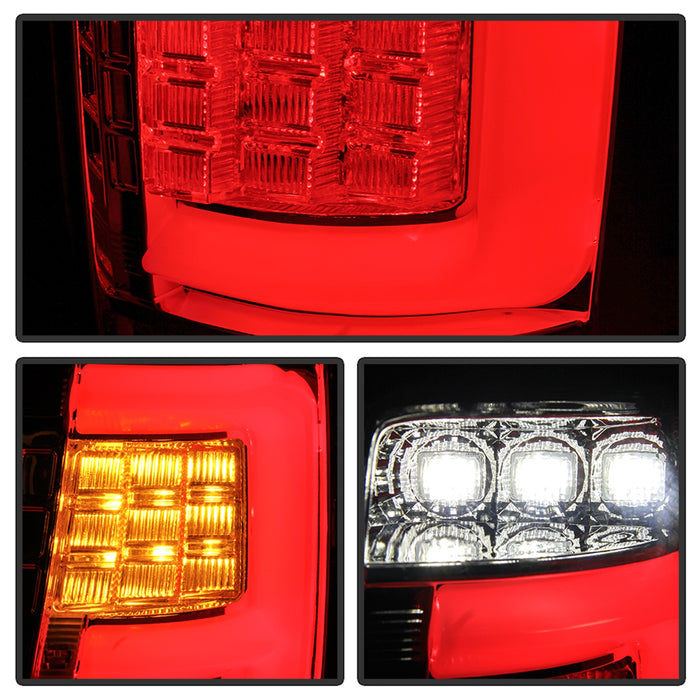 Spyder Auto 5086136 Light Bar LED Tail Lights; Version 3; Chrome; - Truck Part Superstore
