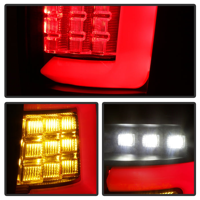 Spyder Auto 5086143 Light Bar LED Tail Lights; Version 3; Black; - Truck Part Superstore