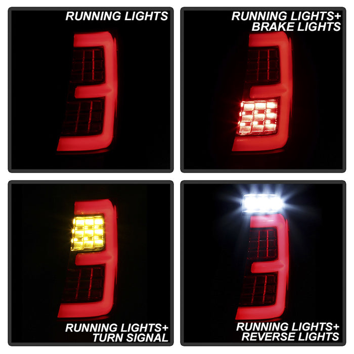 Spyder Auto 5086150 Light Bar LED Tail Lights; Version 3; Black Smoke; - Truck Part Superstore