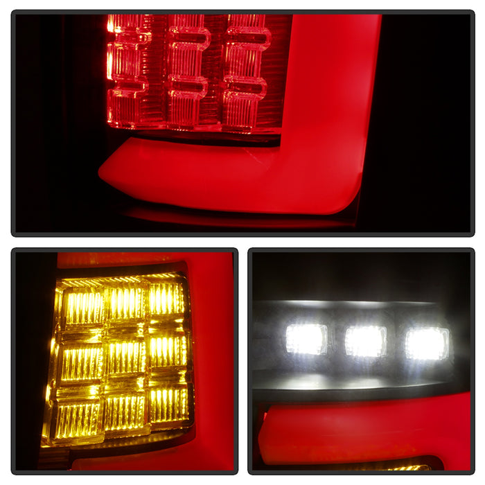 Spyder Auto 5086150 Light Bar LED Tail Lights; Version 3; Black Smoke; - Truck Part Superstore