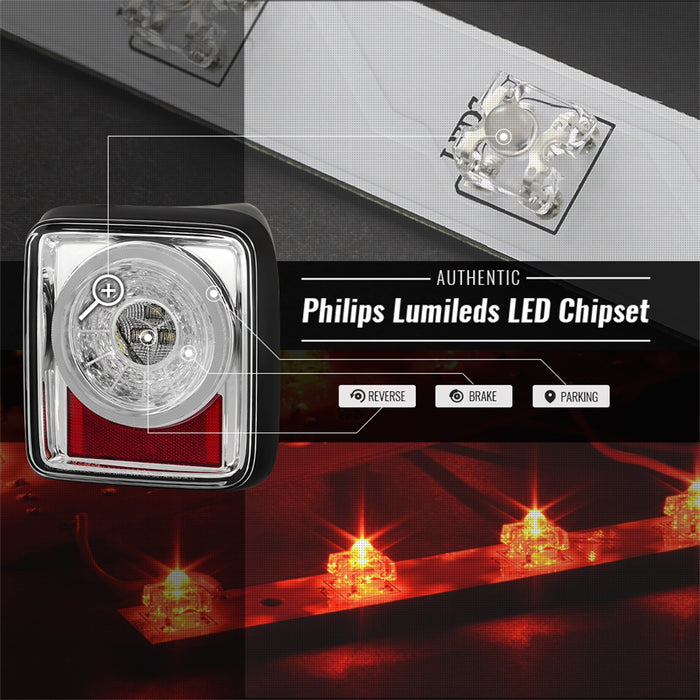 Spyder Auto 5086167 Full LED Tail Lights; w/Sequential Turn Signal; Chrome; - Truck Part Superstore