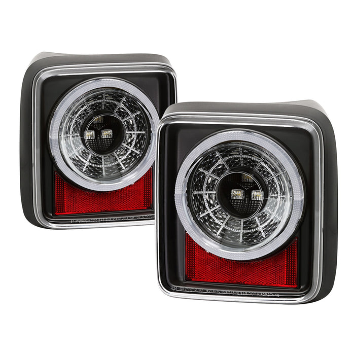 Spyder Auto 5086174 Full LED Tail Lights; w/Sequential Turn Signal; Black; - Truck Part Superstore