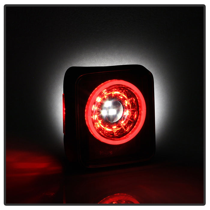 Spyder Auto 5086174 Full LED Tail Lights; w/Sequential Turn Signal; Black; - Truck Part Superstore
