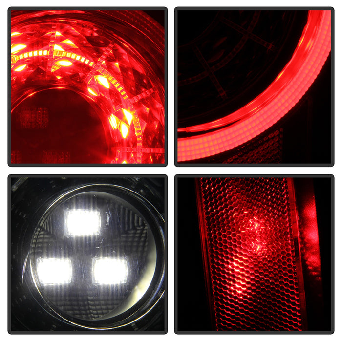 Spyder Auto 5086174 Full LED Tail Lights; w/Sequential Turn Signal; Black; - Truck Part Superstore