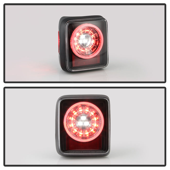 Spyder Auto 5086174 Full LED Tail Lights; w/Sequential Turn Signal; Black; - Truck Part Superstore