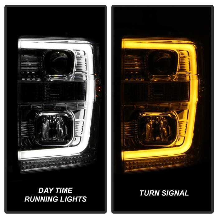 Spyder Auto 5086211 Projector Headlights; Version 2; Chrome; Incl. Low Beam-H7/High Beam-H1; - Truck Part Superstore