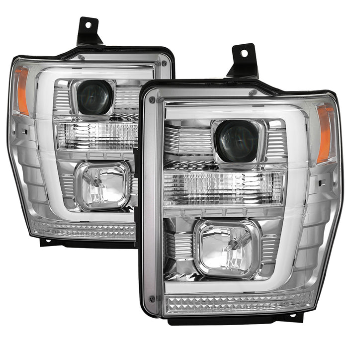 Spyder Auto 5086211 Projector Headlights; Version 2; Chrome; Incl. Low Beam-H7/High Beam-H1; - Truck Part Superstore