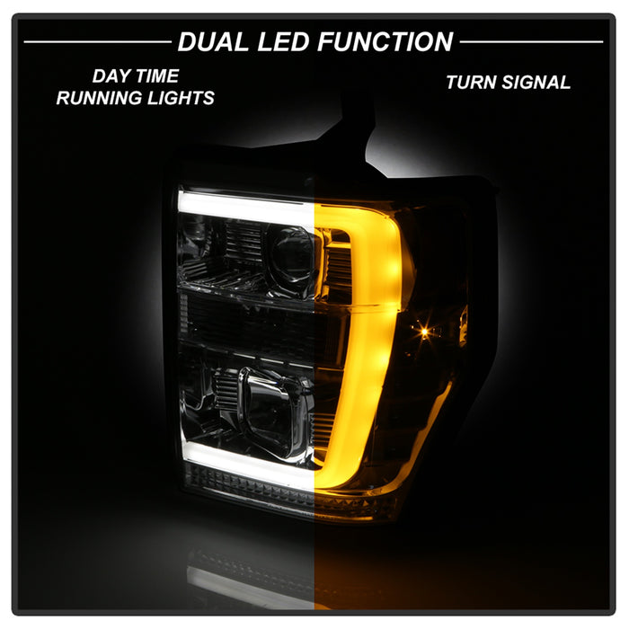 Spyder Auto 5086211 Projector Headlights; Version 2; Chrome; Incl. Low Beam-H7/High Beam-H1; - Truck Part Superstore