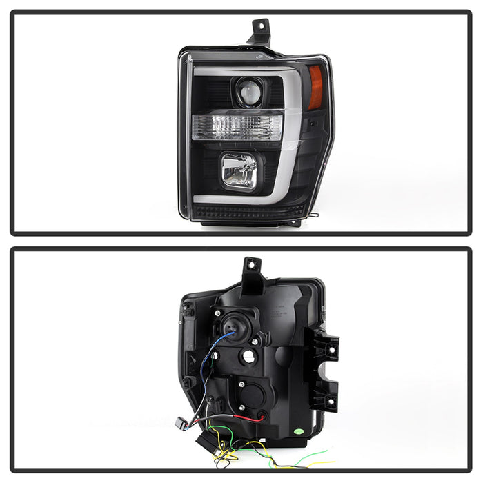 Spyder Auto 5086228 Projector Headlights; Version 2; Black; Incl. Low Beam-H7/High Beam-H1; - Truck Part Superstore