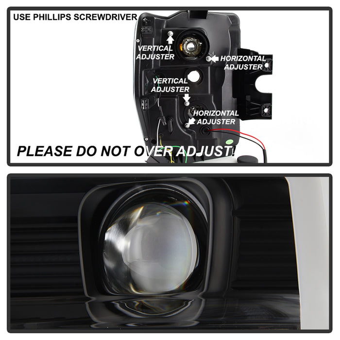 Spyder Auto 5086228 Projector Headlights; Version 2; Black; Incl. Low Beam-H7/High Beam-H1; - Truck Part Superstore