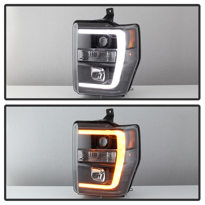 Spyder Auto 5086228 Projector Headlights; Version 2; Black; Incl. Low Beam-H7/High Beam-H1; - Truck Part Superstore