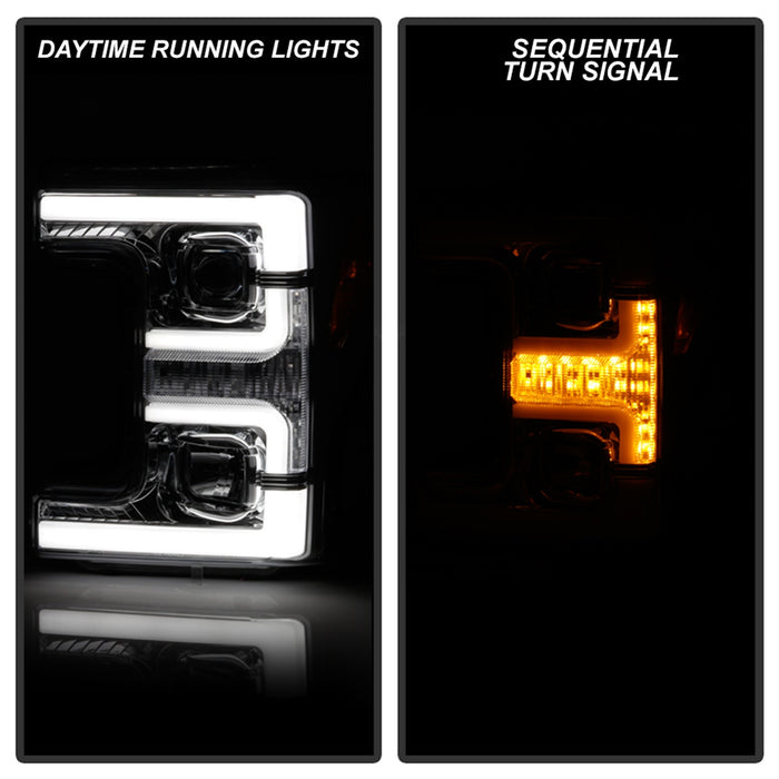 Spyder Auto 5086273 Projector Headlights; Incl. Low Beam-H7/High Beam-H1/Signal-LED; Chrome; - Truck Part Superstore