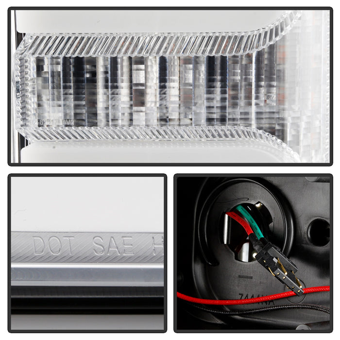 Spyder Auto 5086273 Projector Headlights; Incl. Low Beam-H7/High Beam-H1/Signal-LED; Chrome; - Truck Part Superstore