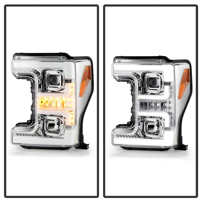 Spyder Auto 5086273 Projector Headlights; Incl. Low Beam-H7/High Beam-H1/Signal-LED; Chrome; - Truck Part Superstore