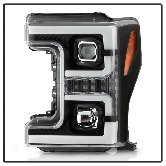 Spyder Auto 5086280 Projector Headlights; Incl. Low Beam-H7/High Beam-H1/Signal-LED; Black; - Truck Part Superstore