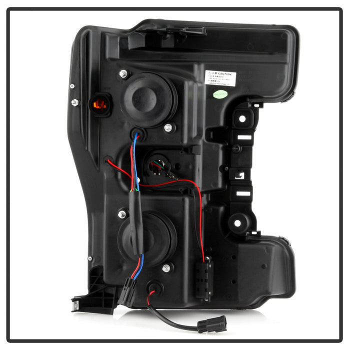 Spyder Auto 5086280 Projector Headlights; Incl. Low Beam-H7/High Beam-H1/Signal-LED; Black; - Truck Part Superstore