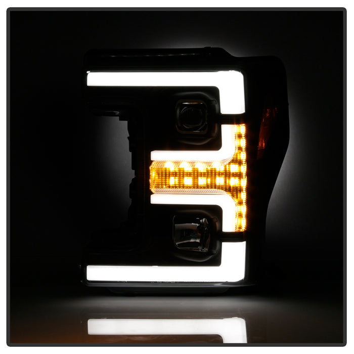 Spyder Auto 5086280 Projector Headlights; Incl. Low Beam-H7/High Beam-H1/Signal-LED; Black; - Truck Part Superstore