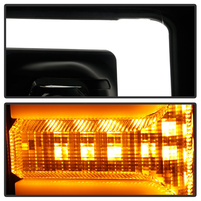 Spyder Auto 5086280 Projector Headlights; Incl. Low Beam-H7/High Beam-H1/Signal-LED; Black; - Truck Part Superstore