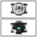 Spyder Auto 5086297 OEM Fog Lights; w/Universal Switch; Clear; - Truck Part Superstore
