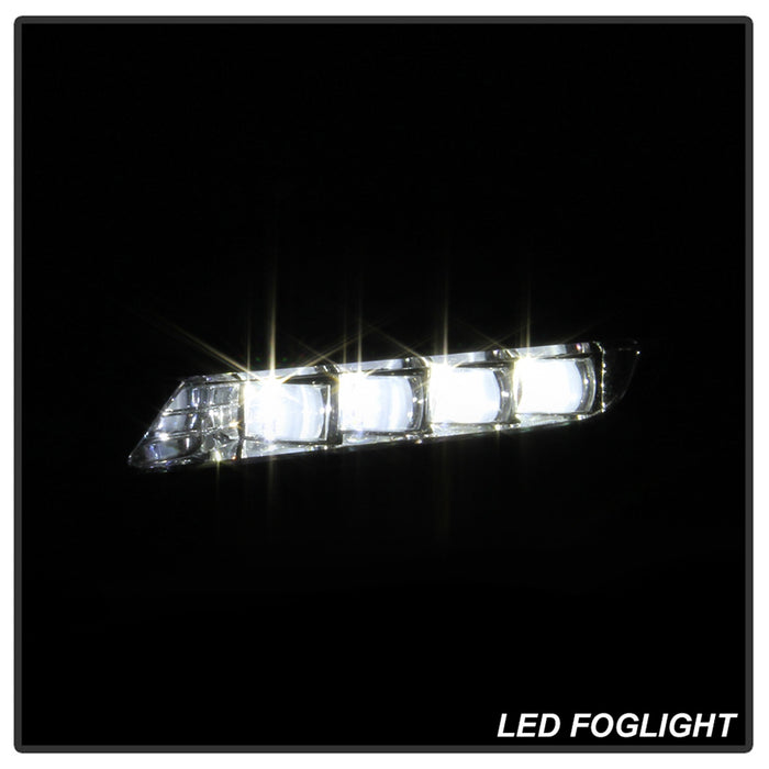 Spyder Auto 5086310 LED Fog Lights; w/OEM Switch; Clear; - Truck Part Superstore