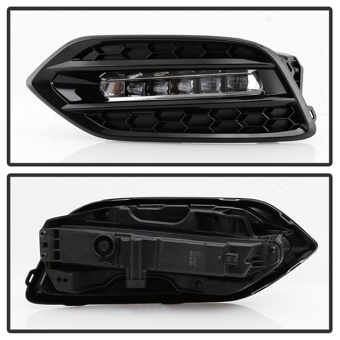 Spyder Auto 5086327 LED Fog Lights; w/OEM Switch; Clear; - Truck Part Superstore