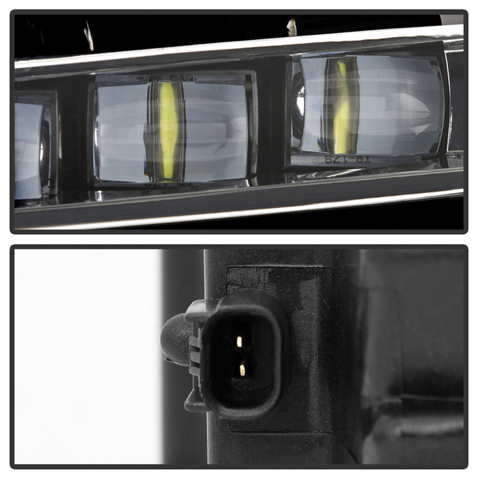 Spyder Auto 5086327 LED Fog Lights; w/OEM Switch; Clear; - Truck Part Superstore