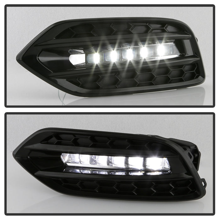 Spyder Auto 5086327 LED Fog Lights; w/OEM Switch; Clear; - Truck Part Superstore