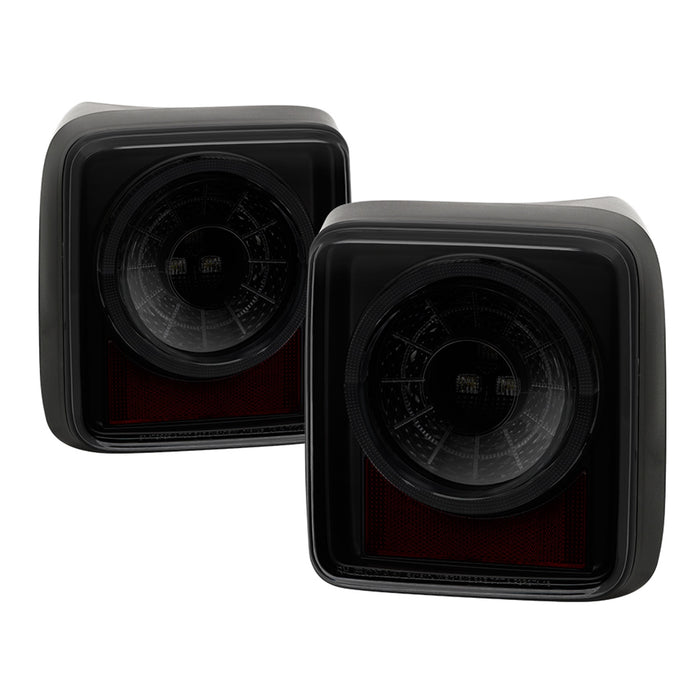 Spyder Auto 5086464 Full LED Tail Lights; w/Sequential Turn Signal; Black Smoke; - Truck Part Superstore