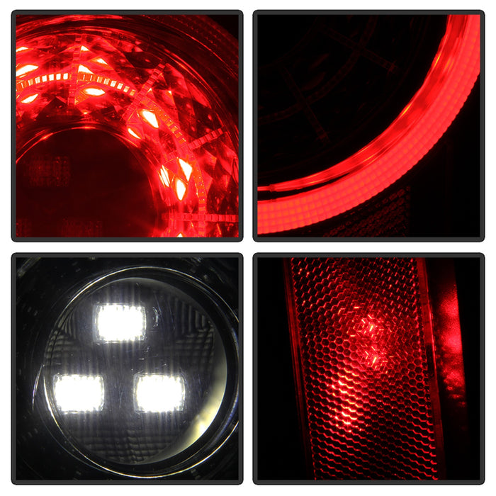 Spyder Auto 5086464 Full LED Tail Lights; w/Sequential Turn Signal; Black Smoke; - Truck Part Superstore
