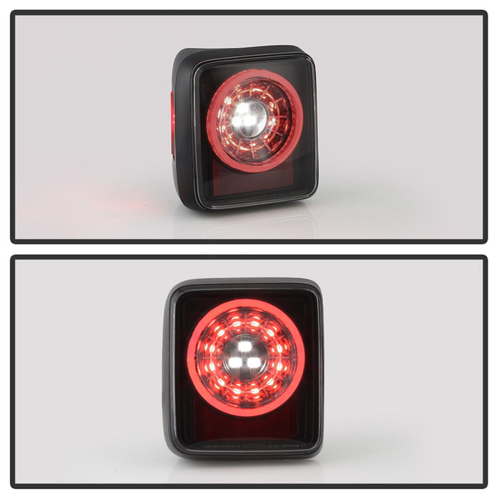 Spyder Auto 5086464 Full LED Tail Lights; w/Sequential Turn Signal; Black Smoke; - Truck Part Superstore