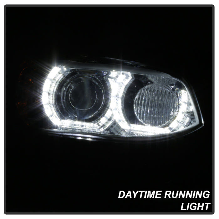 Spyder Auto 5086518 Projector Headlights; Low Beam D1S; Only Factory HID; Incl. LED-DRL; Chrome; - Truck Part Superstore