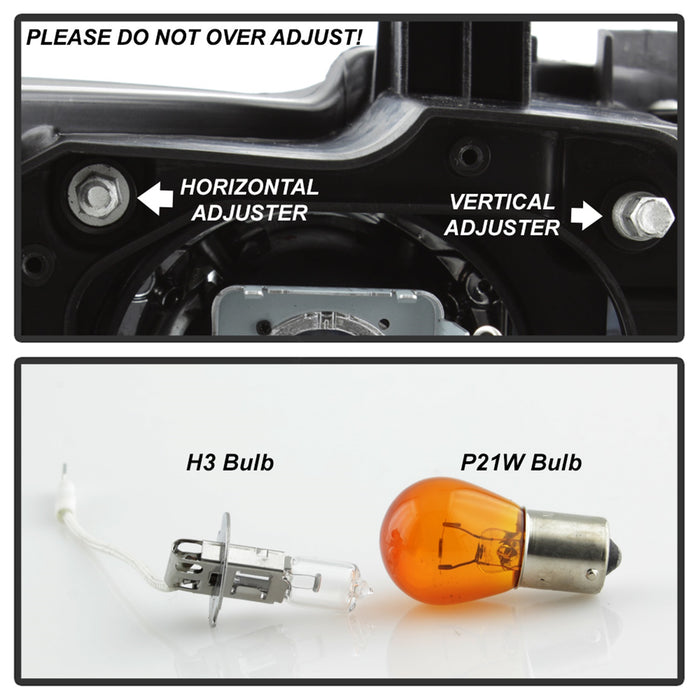 Spyder Auto 5086518 Projector Headlights; Low Beam D1S; Only Factory HID; Incl. LED-DRL; Chrome; - Truck Part Superstore