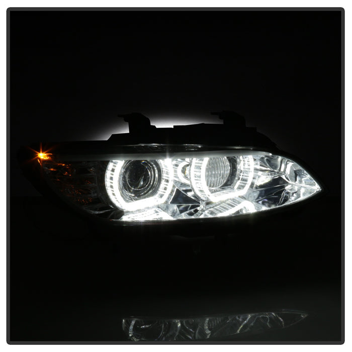Spyder Auto 5086518 Projector Headlights; Low Beam D1S; Only Factory HID; Incl. LED-DRL; Chrome; - Truck Part Superstore