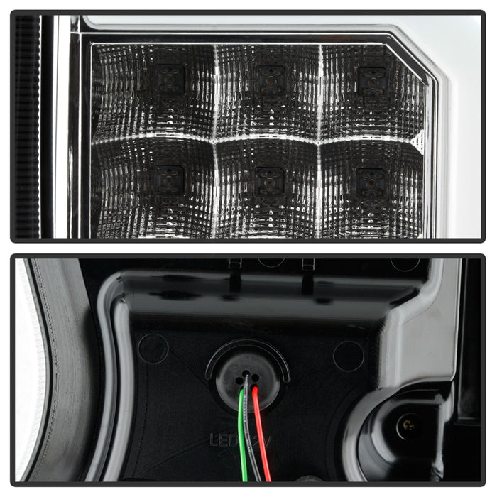 Spyder Auto 5086525 LED Tail Lights; Chrome; - Truck Part Superstore