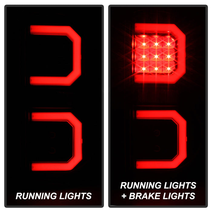 Spyder Auto 5086532 LED Tail Lights; Black; - Truck Part Superstore