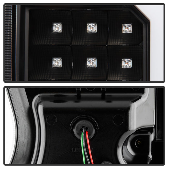 Spyder Auto 5086532 LED Tail Lights; Black; - Truck Part Superstore