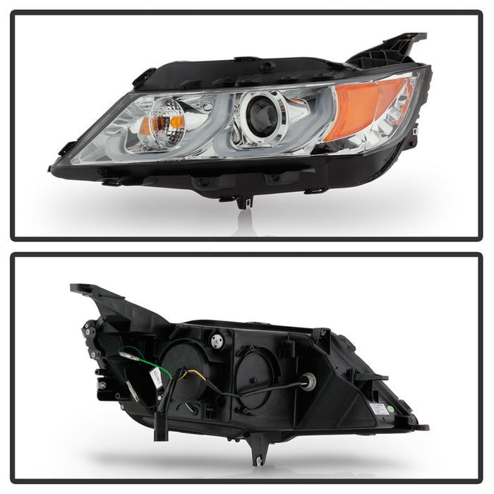 Spyder Auto 5086556 Projector Headlights; Incl. Low Beam-H9/High Beam-H9/Signal-7440NA; Chrome; - Truck Part Superstore