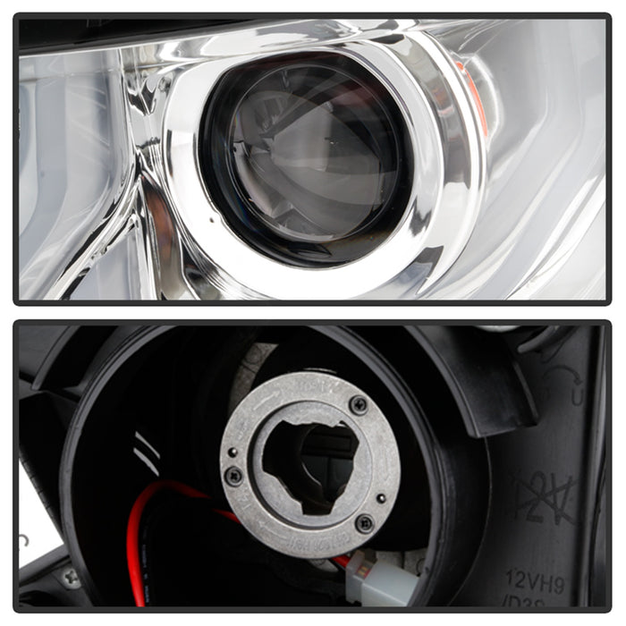 Spyder Auto 5086556 Projector Headlights; Incl. Low Beam-H9/High Beam-H9/Signal-7440NA; Chrome; - Truck Part Superstore