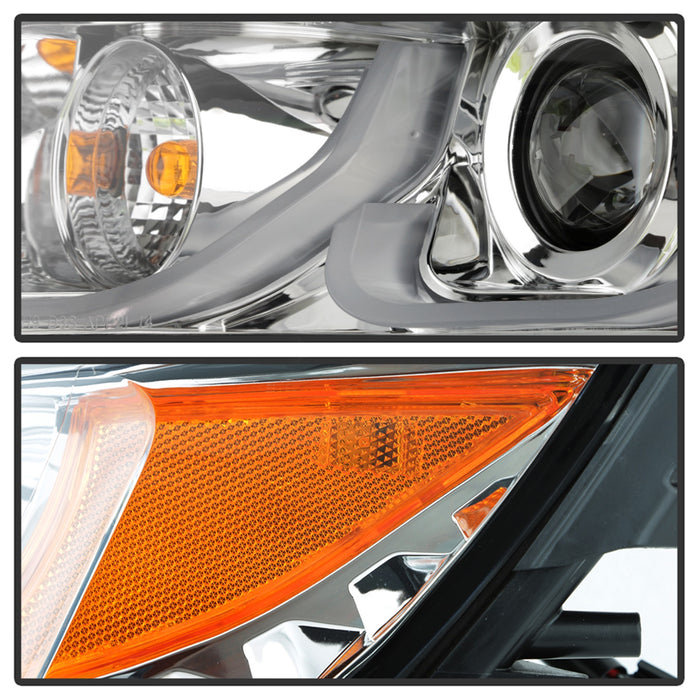 Spyder Auto 5086556 Projector Headlights; Incl. Low Beam-H9/High Beam-H9/Signal-7440NA; Chrome; - Truck Part Superstore