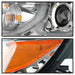 Spyder Auto 5086556 Projector Headlights; Incl. Low Beam-H9/High Beam-H9/Signal-7440NA; Chrome; - Truck Part Superstore
