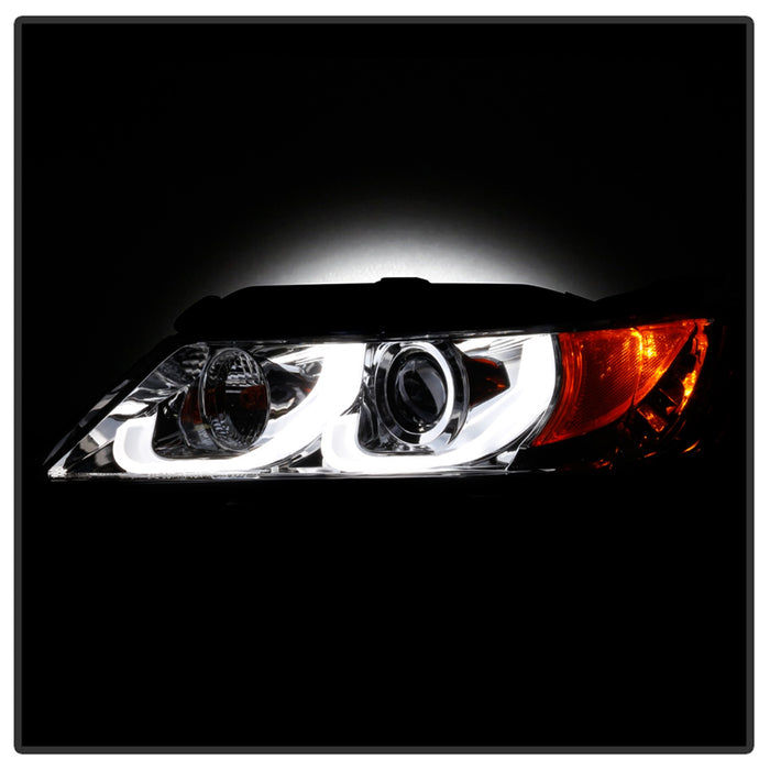 Spyder Auto 5086556 Projector Headlights; Incl. Low Beam-H9/High Beam-H9/Signal-7440NA; Chrome; - Truck Part Superstore