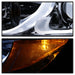 Spyder Auto 5086556 Projector Headlights; Incl. Low Beam-H9/High Beam-H9/Signal-7440NA; Chrome; - Truck Part Superstore