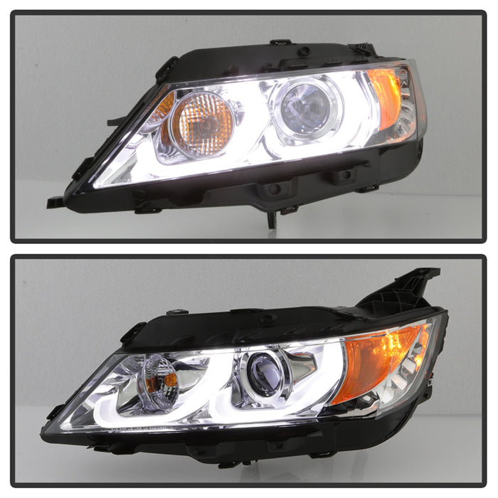 Spyder Auto 5086556 Projector Headlights; Incl. Low Beam-H9/High Beam-H9/Signal-7440NA; Chrome; - Truck Part Superstore