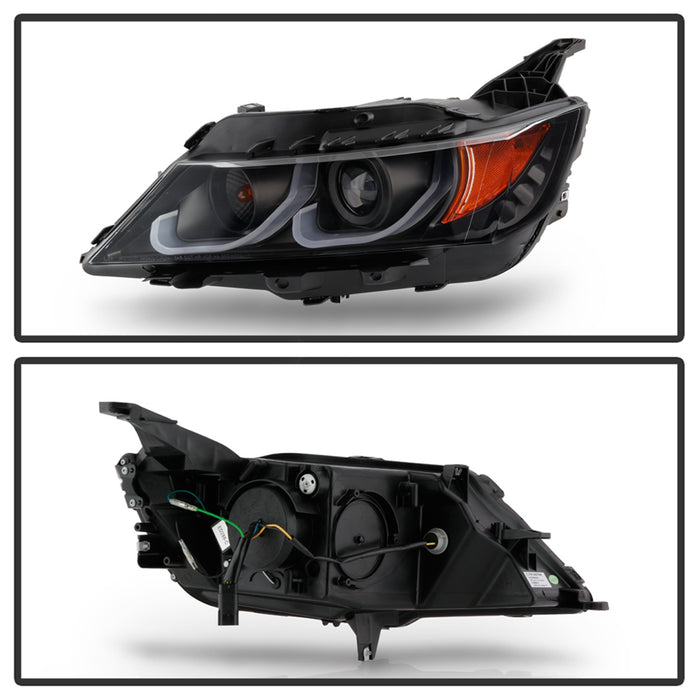 Spyder Auto 5086563 Projector Headlights; Incl. Low Beam-H9/High Beam-H9/Signal-7440NA; Black; - Truck Part Superstore