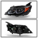 Spyder Auto 5086563 Projector Headlights; Incl. Low Beam-H9/High Beam-H9/Signal-7440NA; Black; - Truck Part Superstore
